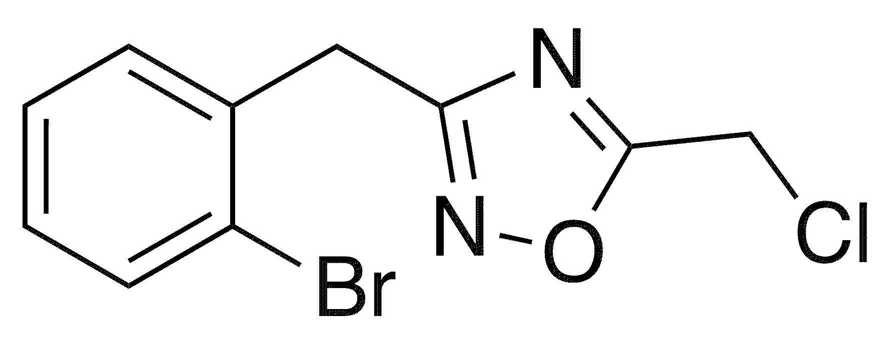 3-[(2-Bromophenyl)methyl]-5-(chloromethyl)-1,2,4-oxadiazole - Chemical structure and product image