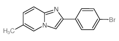 2-(4-Bromophenyl)-6-methylimidazo[1,2-a]pyridine - Chemical structure and product image