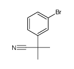 2-(3-Bromophenyl)-2-methylpropanenitrile - Chemical structure and product image