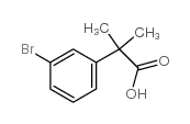 2-(3-Bromophenyl)-2-methylpropanoic acid - Chemical structure and product image