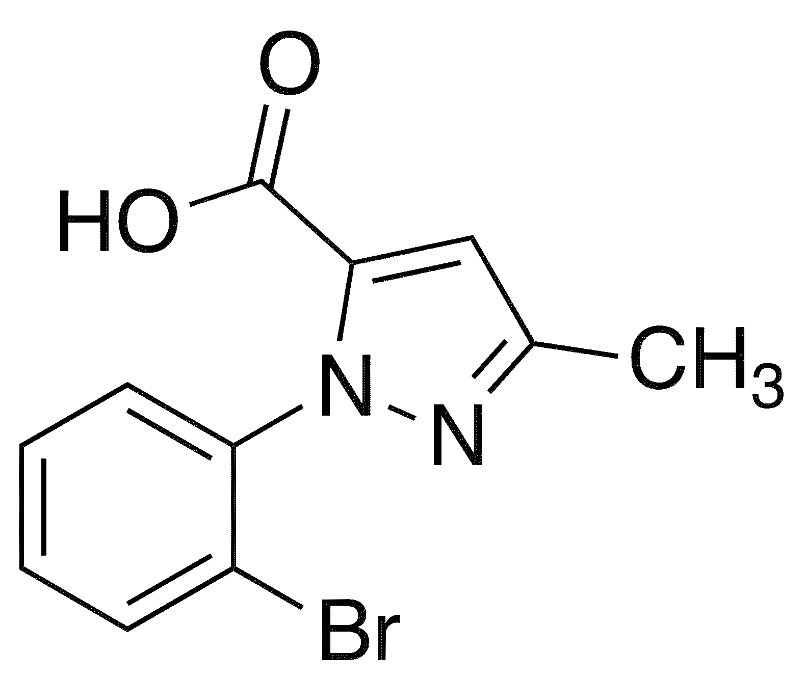 2-(2-Bromophenyl)-5-methylpyrazole-3-carboxylic acid - Chemical structure and product image
