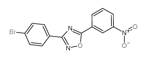 3-(4-Bromophenyl)-5-(3-nitrophenyl)-1,2,4-oxadiazole - Chemical structure and product image