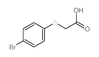 (4-Bromo-phenylsulfanyl)-acetic acid - Chemical structure and product image