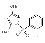 1-(2-Bromophenylsulfonyl)-3,5-dimethyl-1H-pyrazole - Chemical structure and product image