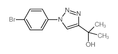 2-(1-(4-Bromophenyl)-1H-1,2,3-triazol-4-yl)propan-2-ol - Chemical structure and product image