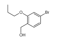 (4-Bromo-2-propoxyphenyl)methanol - Chemical structure and product image