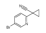 1-(5-Bromopyridin-2-yl)cyclopropane-1-carbonitrile - Chemical structure and product image