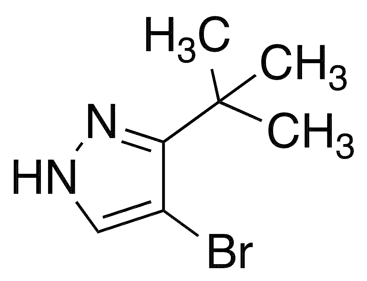 4-Bromo-3-tert-butyl-1H-pyrazole - Chemical structure and product image
