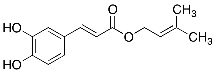 Caffeic Acid 1,1-Dimethylallyl Ester - Chemical structure and product image