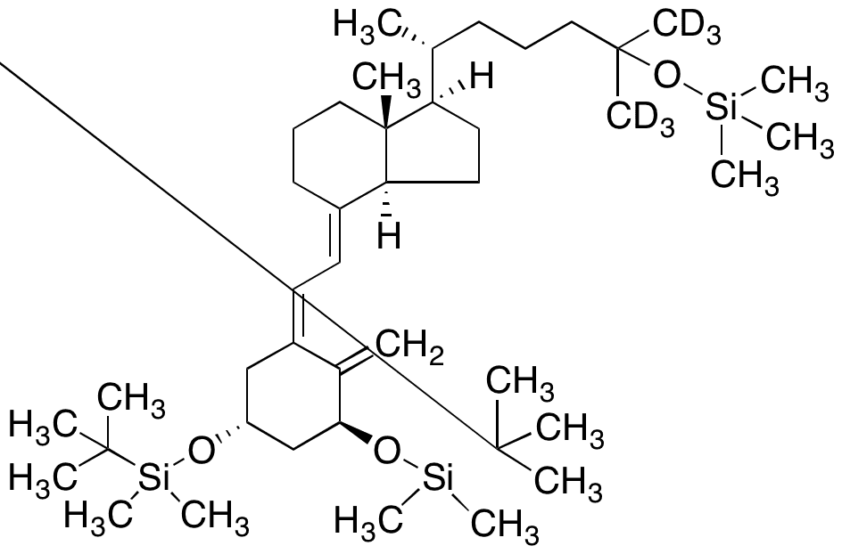 Calcitriol-dehydroxytrimethylsilyl-3,5-O-tert-butyldimethylsilyl-d6 - Chemical structure and product image