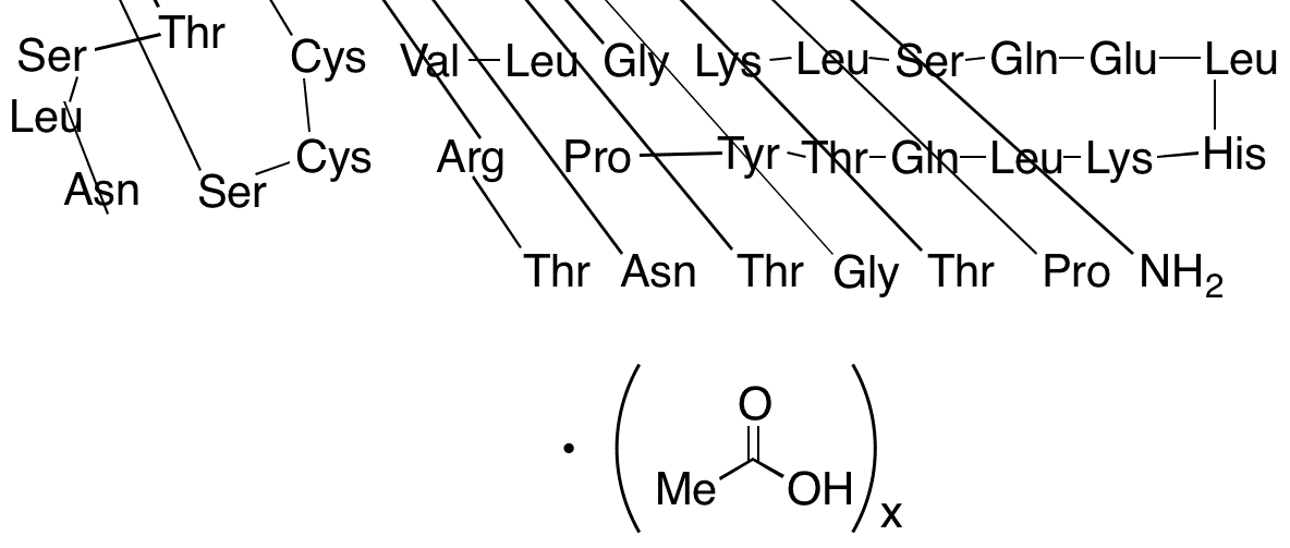 Calcitonin (salmon) xAcetate - Chemical structure and product image
