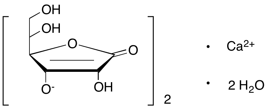 Calcium Ascorbate Dihydrate - Chemical structure and product image