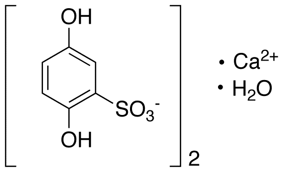 Calcium Dobesilate Hydrate - Chemical structure and product image