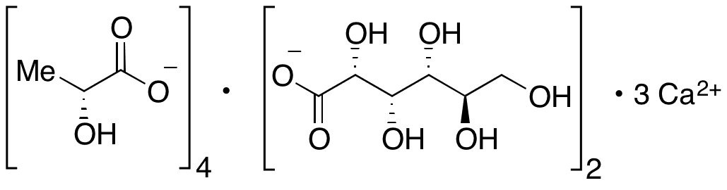 Calcium Lactate Gluconate (Mixture) - Chemical structure and product image