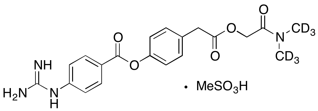 Camostat Mesylate-D6 - Chemical structure and product image