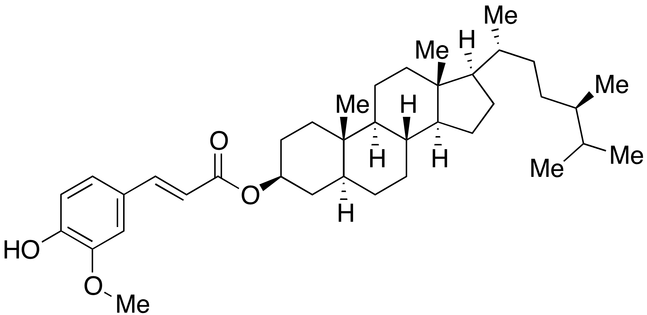 trans-Campestanyl Ferulate - Chemical structure and product image