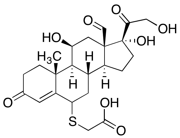 6-(Carboxymethylthio)-18-oxocortisol - Chemical structure and product image