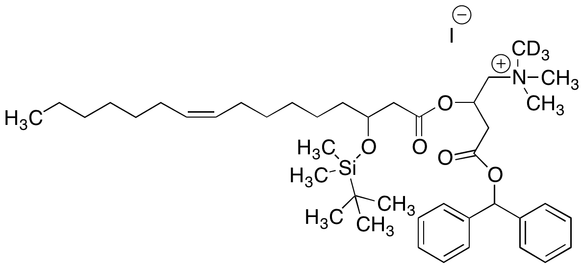 [3-(Carboxybenzhydryl)-2 3-[3-(tert-Butyldimethylsilyloxy)prop-1-yl]dimethyl Trideuterio Methyl Ammonium Iodide - Chemical structure and product image