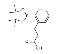 2-(2-Carboxyethyl)phenylboronic acid, pinacol ester - Chemical structure and product image