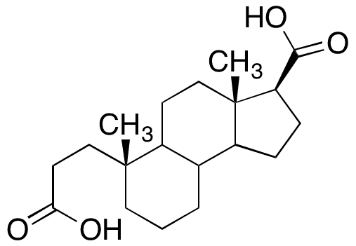 (3S-3aS,6R)-3-Carboxydodecahydro-3a,6-dimethyl-1-Benz[e]indene-6-propionic Acid - Chemical structure and product image