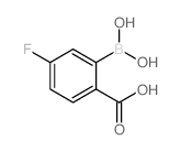 2-Carboxy-5-fluorophenylboronic acid - Chemical structure and product image