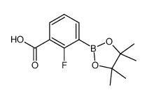 3-Carboxy-2-fluorophenylboronic acid, pinacol ester - Chemical structure and product image