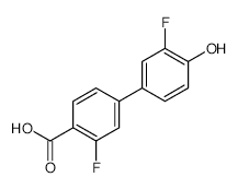 4-(4-Carboxy-3-fluorophenyl)-2-fluorophenol - Chemical structure and product image