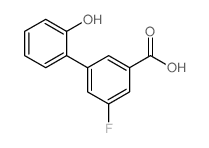2-(3-Carboxy-5-fluorophenyl)phenol - Chemical structure and product image