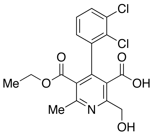 5-Carboxy-6-hydroxymethyl Dehydro Felodipine - Chemical structure and product image