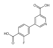5-(4-Carboxy-3-fluorophenyl)nicotinic acid - Chemical structure and product image