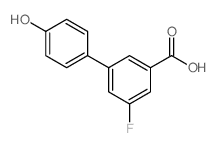 4-(3-Carboxy-5-fluorophenyl)phenol - Chemical structure and product image