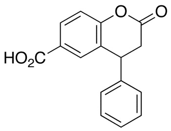 6-Carboxyl-4-phenyl-3,4-dihydrocoumarin - Chemical structure and product image
