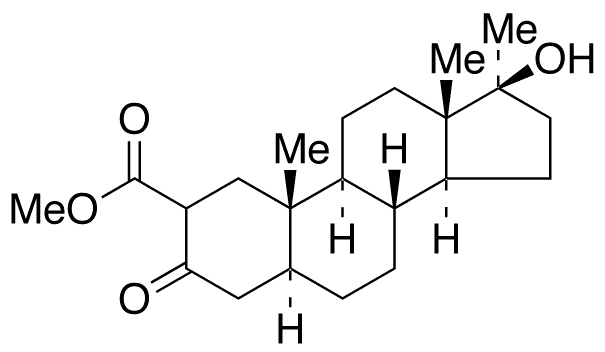 2-Carboxy Mestanolone Methyl Ester - Chemical structure and product image