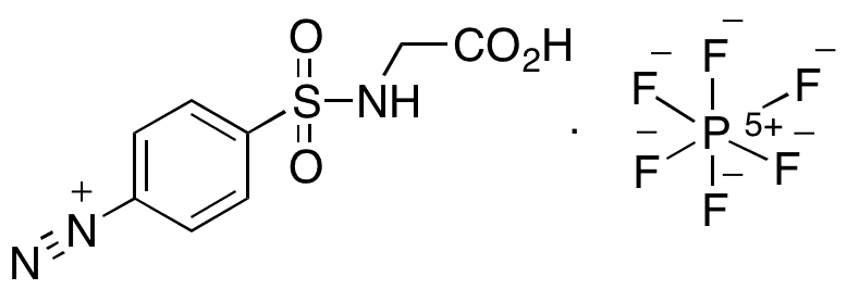 4-[[(Carboxymethyl)amino]sulfonyl]benzenediazonium Hexafluorophosphate - Chemical structure and product image