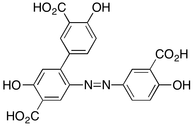 2-(3-Carboxy-4-hydroxy)phenyl Olsalazine - Chemical structure and product image