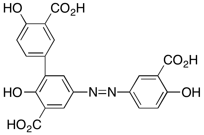3-(3-Carboxy-4-hydroxy)phenyl Olsalazine - Chemical structure and product image