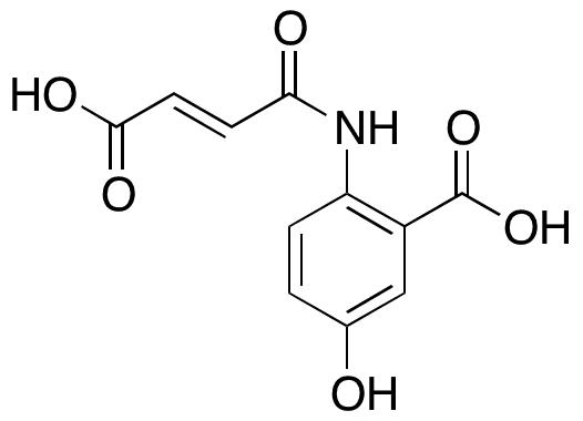 2-[(3-Carboxy-1-oxo-2-propenyl)amino]-5-hydroxybenzoic Acid - Chemical structure and product image