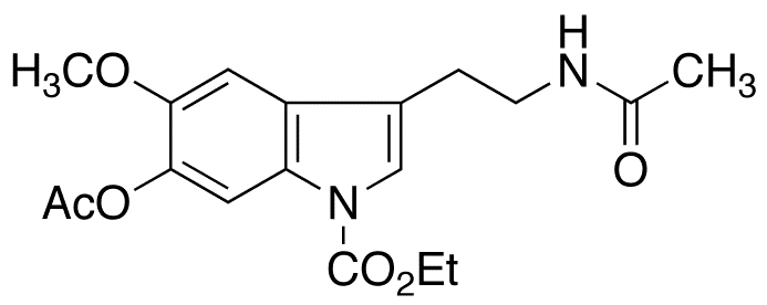 N-Carboxylate-6-acetyloxy Melatonin Ethyl Ester - Chemical structure and product image