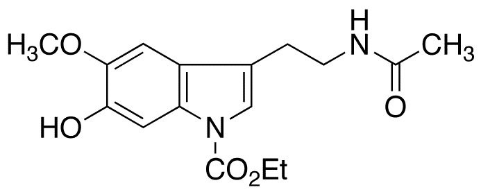 N-Carboxylate-6-hydroxy Melatonin Ethyl Ester - Chemical structure and product image