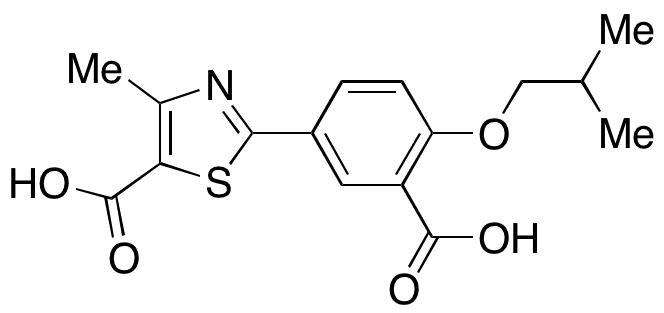 2-[3-Carboxy-4-(2-methylpropoxy)phenyl]-4-methyl-5-thiazolecarboxylic Acid - Chemical structure and product image