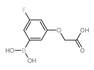 3-(Carboxymethoxy)-5-fluorophenylboronic acid - Chemical structure and product image