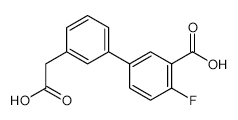 5-[3-(Carboxymethyl)phenyl]-2-fluorobenzoic acid - Chemical structure and product image