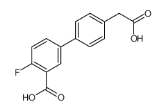 5-[4-(Carboxymethyl)phenyl]-2-fluorobenzoic acid - Chemical structure and product image