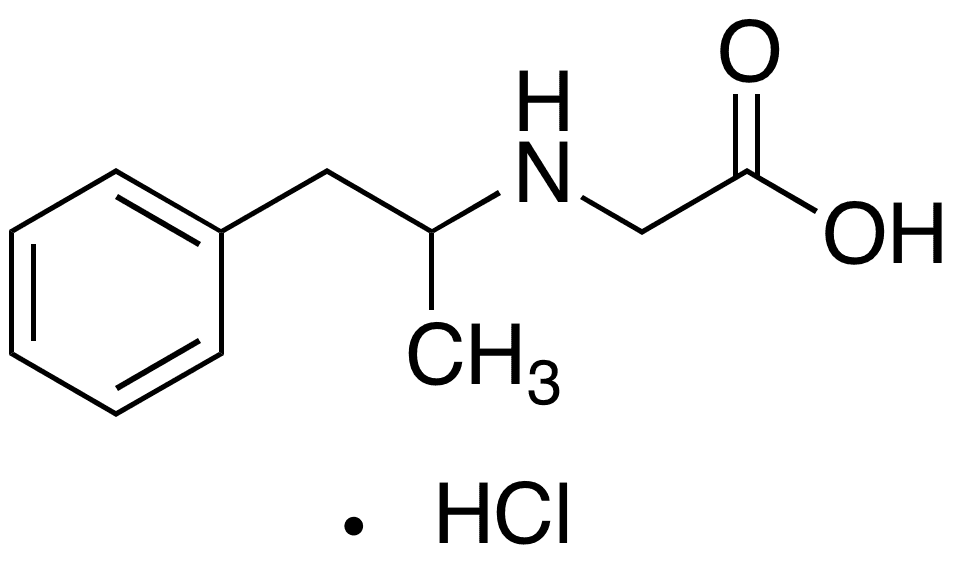 N-(Carboxymethyl)amphetamine Hydrochloride - Chemical structure and product image