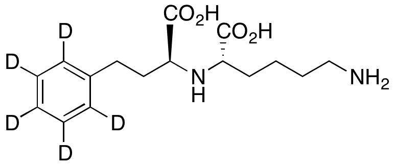 N2-(S)-1-Carboxy-3-phenylpropyl-L-lysine-d5 - Chemical structure and product image