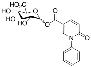 1-O-(5-Carboxy-N-phenyl-2-1H-pyridone)-D-glucuronic Acid (1:3 α:β mixture) - Chemical structure and product image