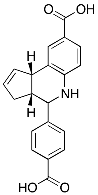 (3aR,9bS)-4-(4-Carboxyphenyl)-3a,4,5,9b-tetrahydro-3H-cyclopenta[c]quinoline-8-carboxylic Acid - Chemical structure and product image