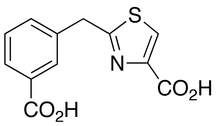 2-[(3-Carboxyphenyl)methyl]-4-thiazolecarboxylic Acid - Chemical structure and product image