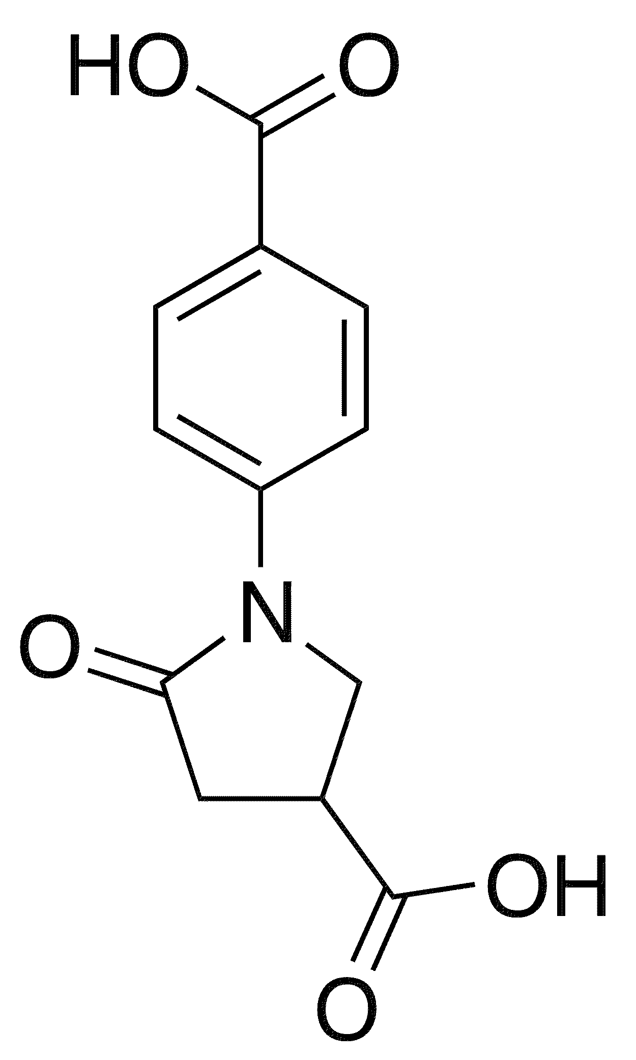 1-(4-Carboxyphenyl)-5-oxopyrrolidine-3-carboxylic acid - Chemical structure and product image
