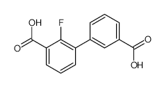 3-(3-Carboxyphenyl)-2-fluorobenzoic acid - Chemical structure and product image